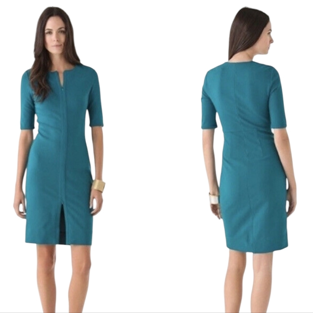 Diane von Furstenberg DVF Saturn Dress Green Size 2 - Picture 12 of 12